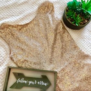 Tobi Rose Gold Sequin Dress